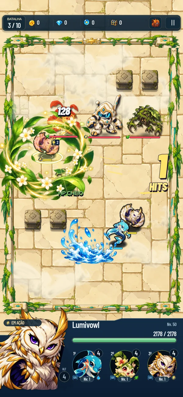 FlickBeasts combat in the game